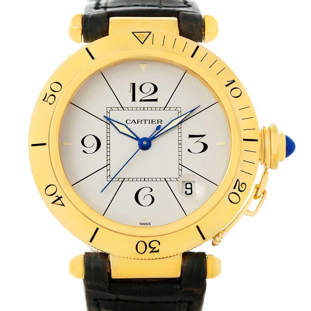 Cartier Pasha 18 Karat Yellow Gold Automatic Men’s Watch