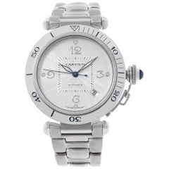 Cartier Pasha 18k white gold Automatic Wristwatch Ref W3013756
