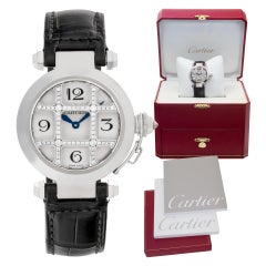 Cartier Pasha 18k White Gold with Diamond Grid, Ref WJ116156, Auto Watch