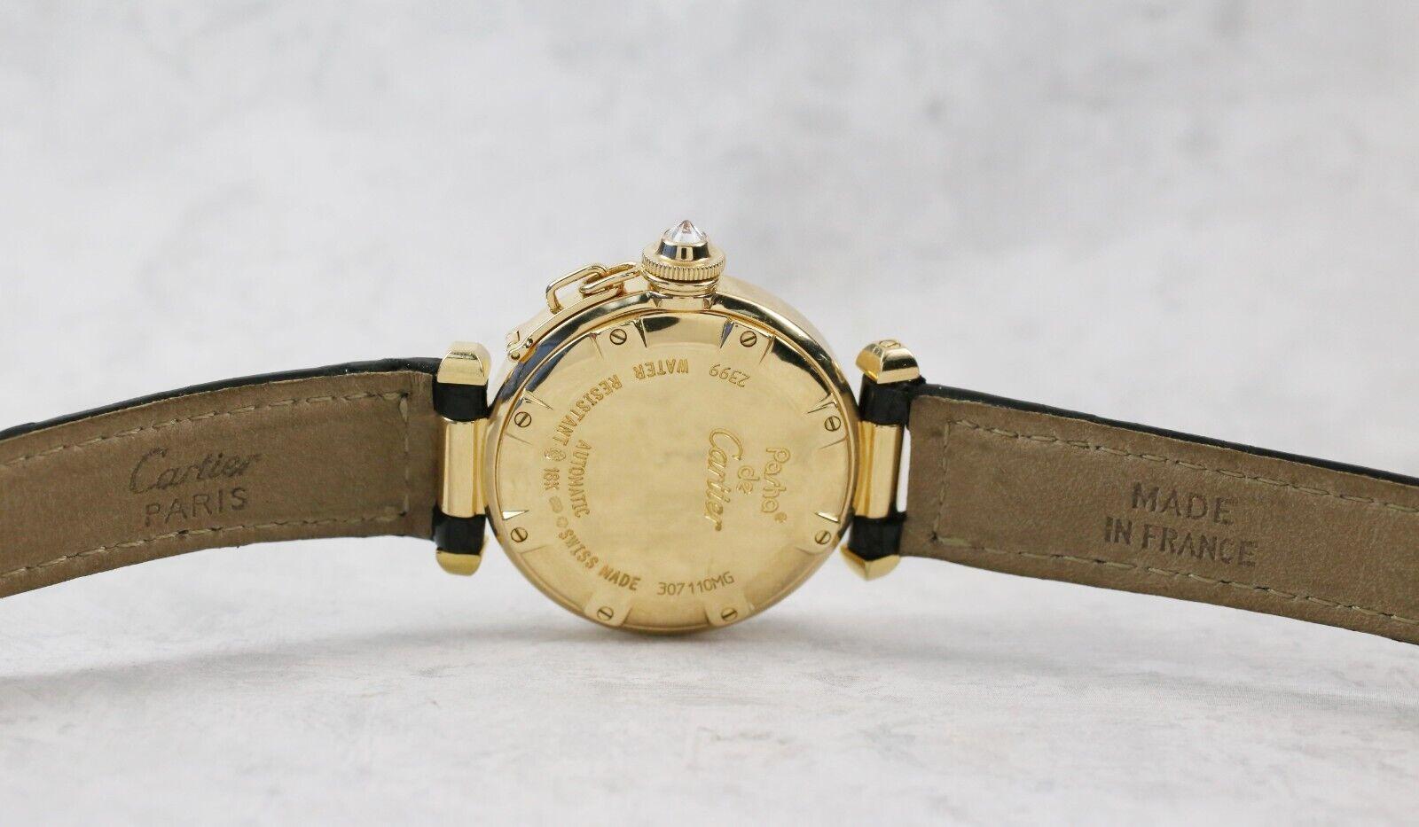Cartier Pasha 18k Yellow Gold 2399 Automatic 32mm Watch For Sale 1