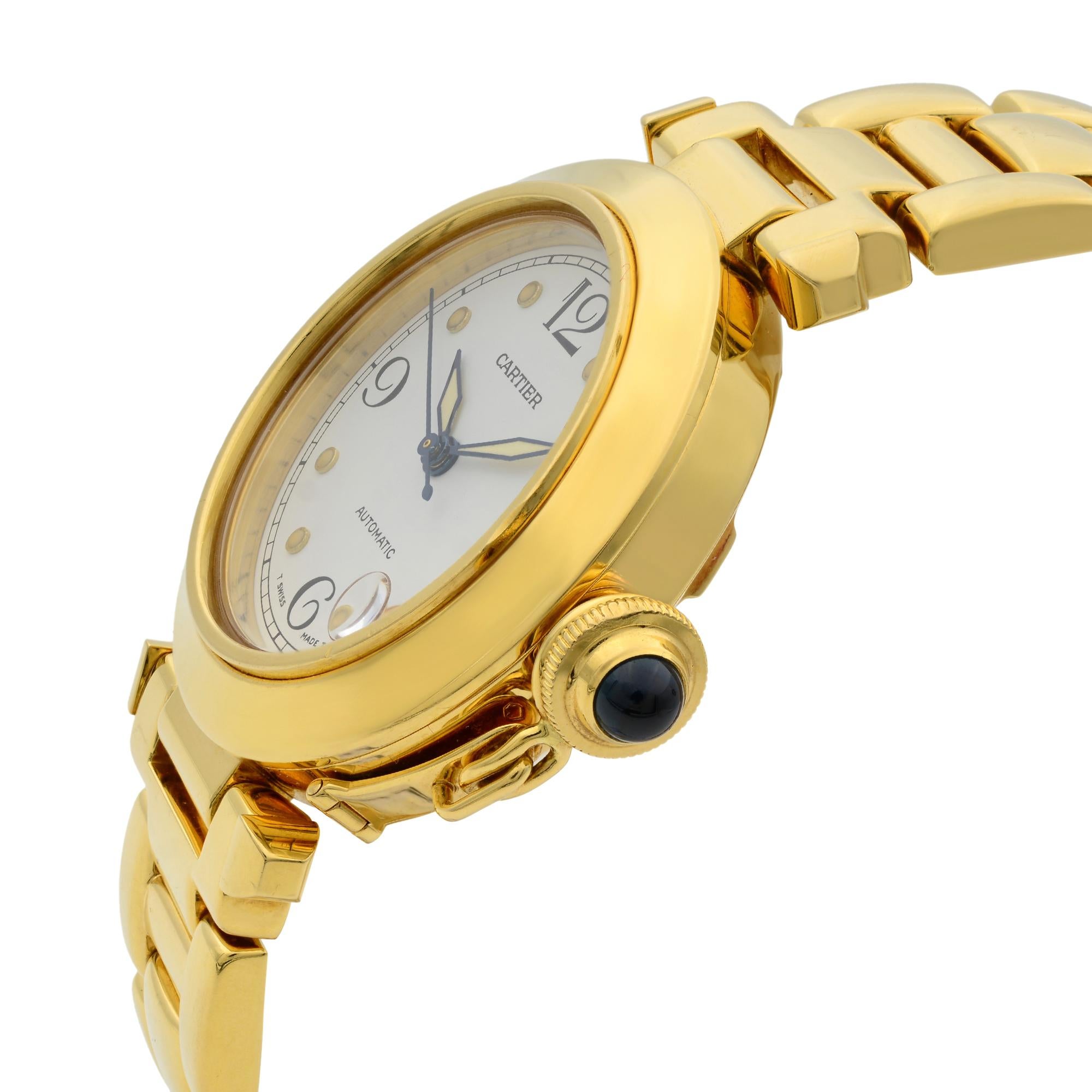 cartier pasha gold watch