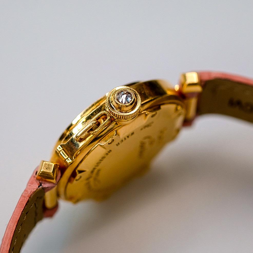 Cartier Pasha 18K Yellow Gold Diamond Round Dial Ladies Watch 5
