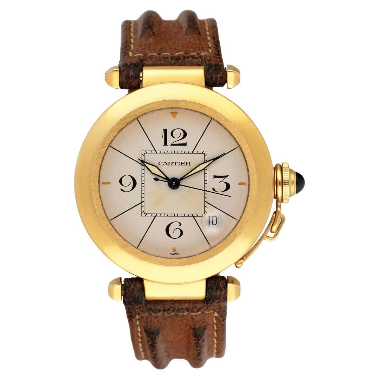 Cartier Pasha 18K Yellow Gold Mens Watch Box Papers At 1stDibs cartier-pasha-18k-yellow-gold-mens-watch-box-papers-at-1stdibs