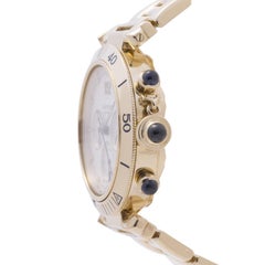 Cartier Pasha 2111 W30140D1 Mens Automatic Watch Chrono 18K Yellow Gold 38Mm