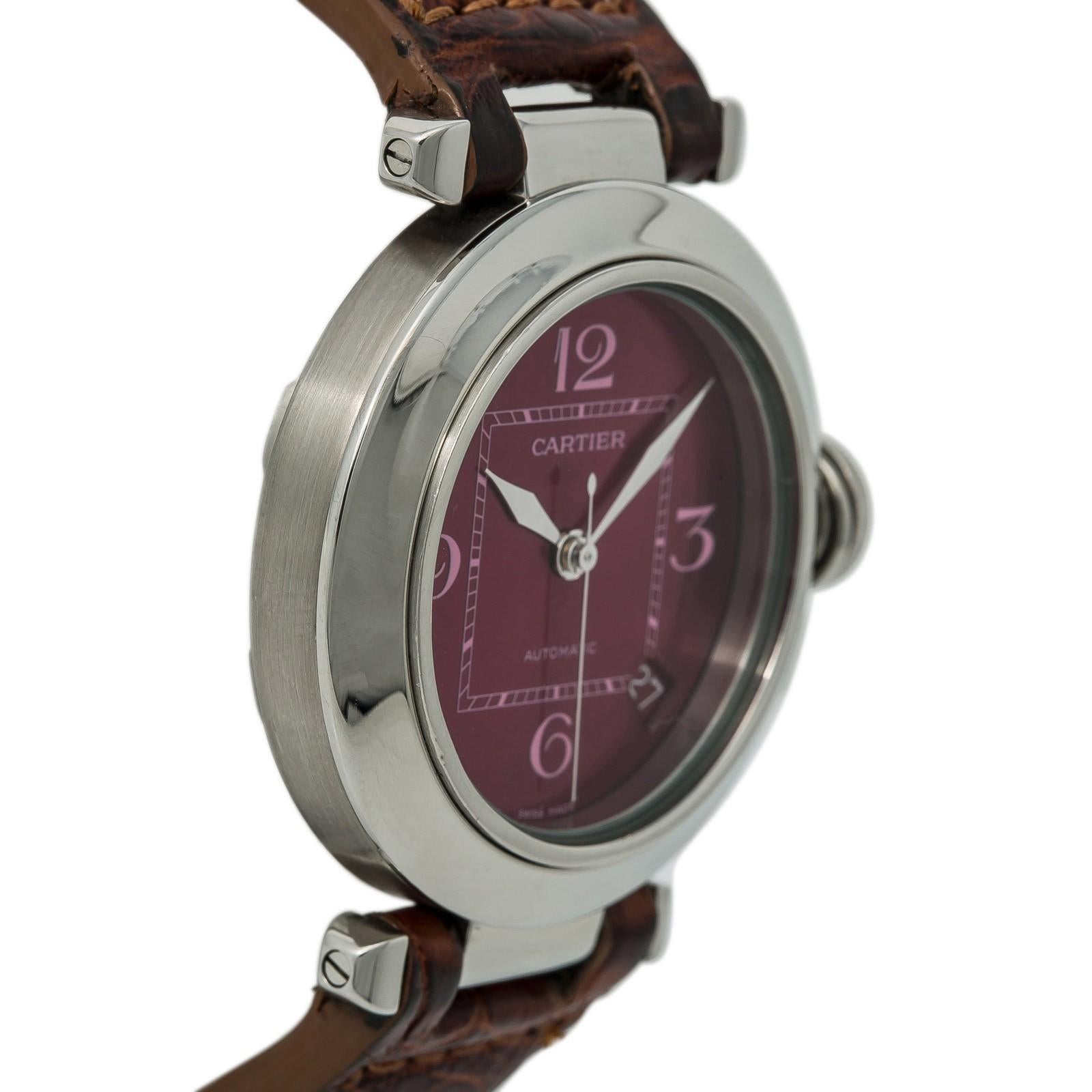 maroon dial watch