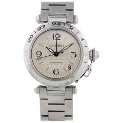 Cartier Pasha 2377 GMT Stainless Steel Men’s Watch