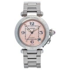 Cartier Pasha 2377 W3107099 Stainless LIMITED MOP Dial Auto Women Watch 35MM