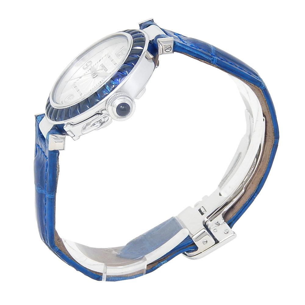 Cartier Pasha 2398, Silver Dial, Certified and Warranty In Excellent Condition In Miami, FL