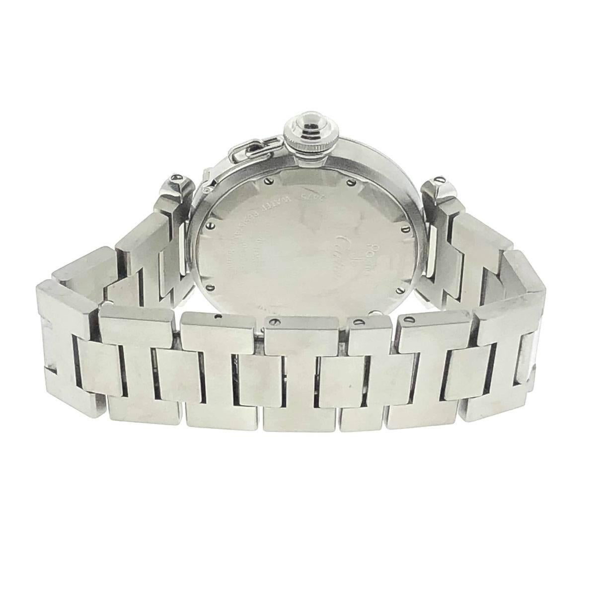 Women's or Men's Cartier Pasha 2475 Date Stainless Steel Automatic Watch