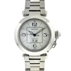 Cartier Pasha 2475 Date Stainless Steel Automatic Watch