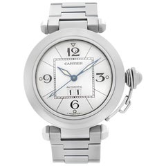 Cartier Pasha 2475 Steel White Dial Automatic Unisex Watch W31055M7