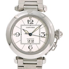 Cartier Pasha 2475 W31055M7 Women’s Automatic Watch White Dial Stainless