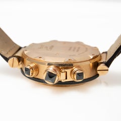 Cartier Pasha 3066 Rose Gold Chronograph Wrist Watch