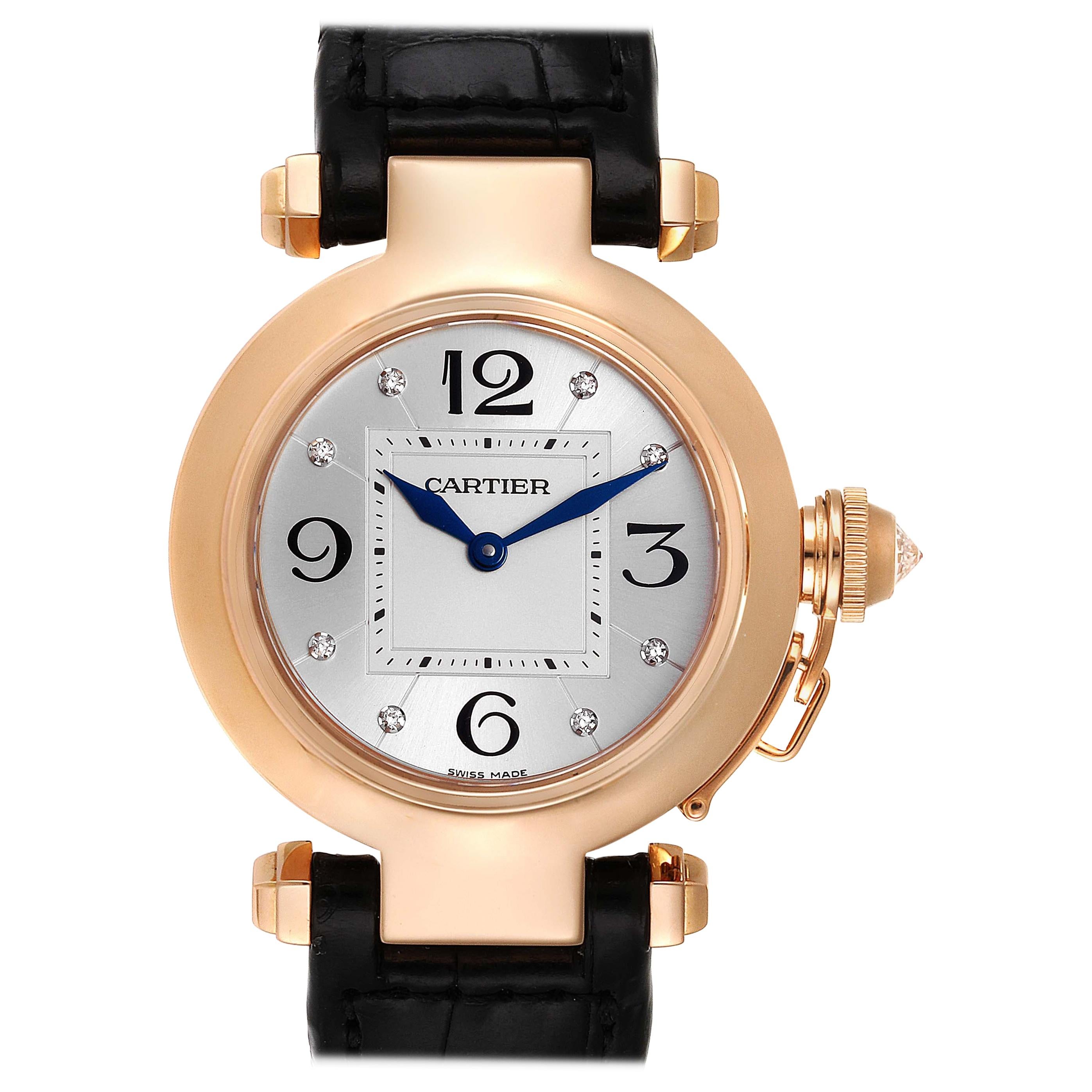 PASHA DE CARTIER 32MM AUTOMATIC ROSE GOLD CASE