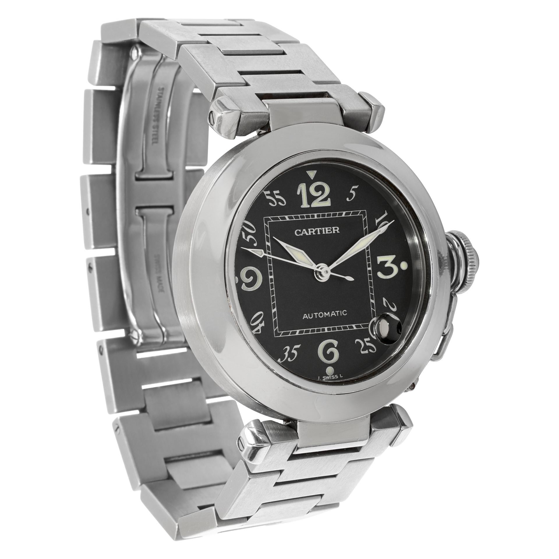 Cartier Pasha 35mm W31043M7 In Excellent Condition For Sale In Surfside, FL