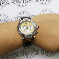 Cartier Pasha 38 Chronograph Steel Quartz Watch W3100355