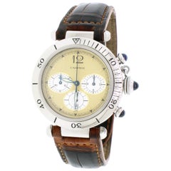 Cartier Pasha 38 Chronograph Steel Quartz Watch W3100355