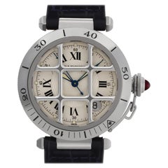 Cartier Pasha 38 W3102255 Stainless Steel Silver Dial Automatic Watch