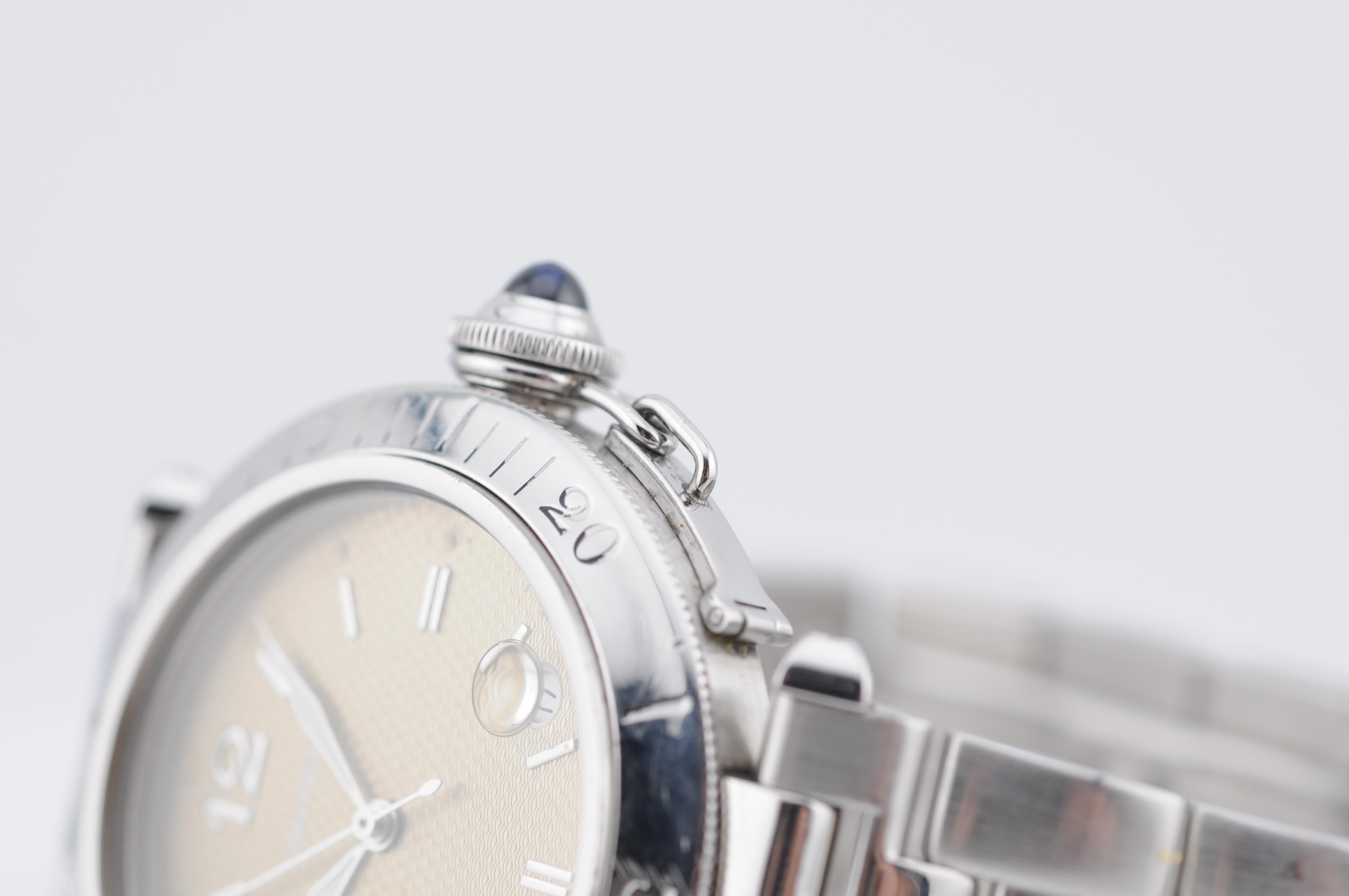 Cartier Pasha 38mm Ref. 1040 (1996) – Automatic, Full Set, Brown Dial, Las 6