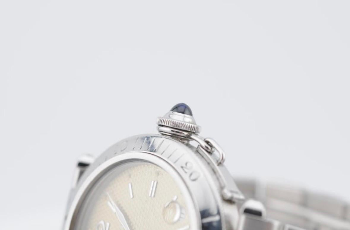 Cartier Pascha 38mm Ref. 1040 (1996) - Automatik, voll besetzt, braunes Zifferblatt, Las (Ästhetizismus) im Angebot