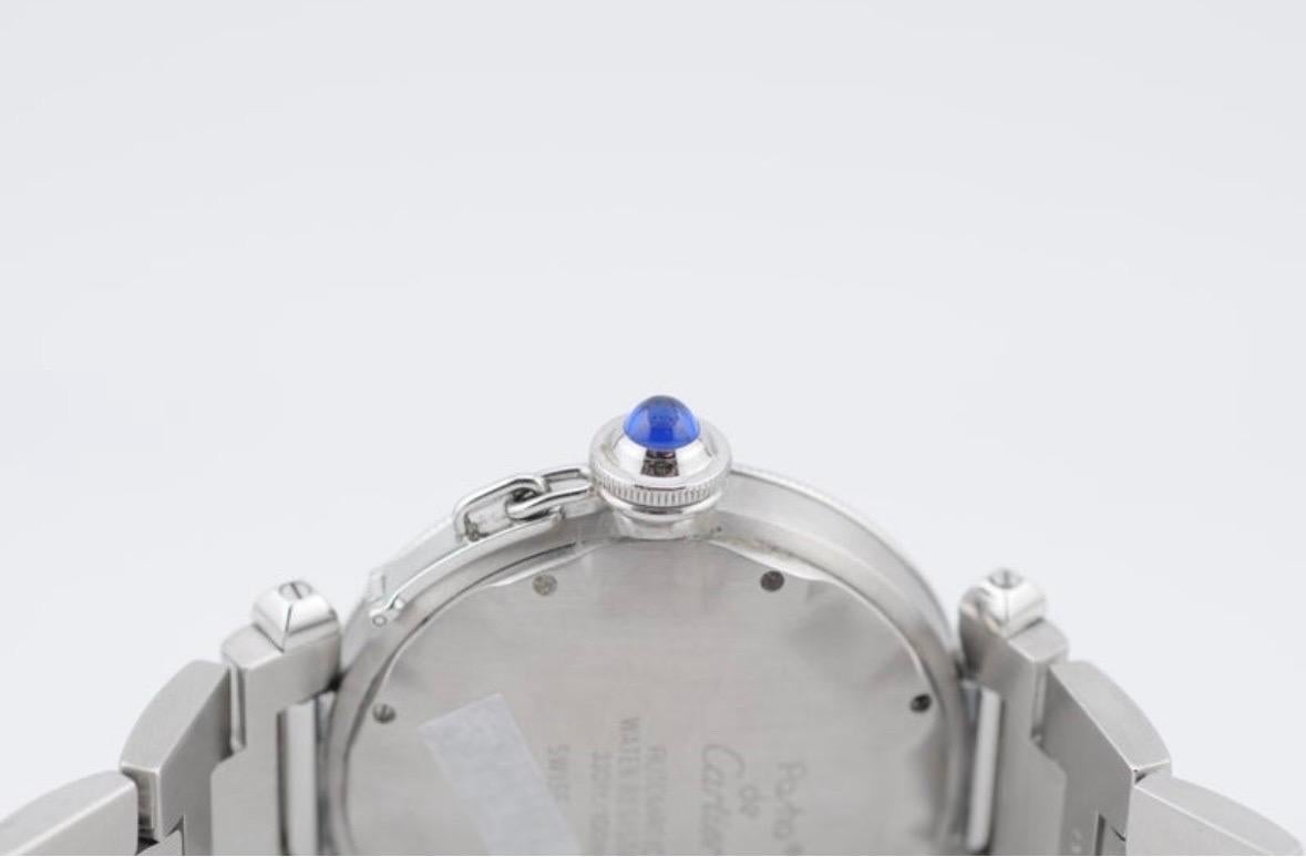 Cartier Pascha 38mm Ref. 1040 (1996) - Automatik, voll besetzt, braunes Zifferblatt, Las für Damen oder Herren im Angebot