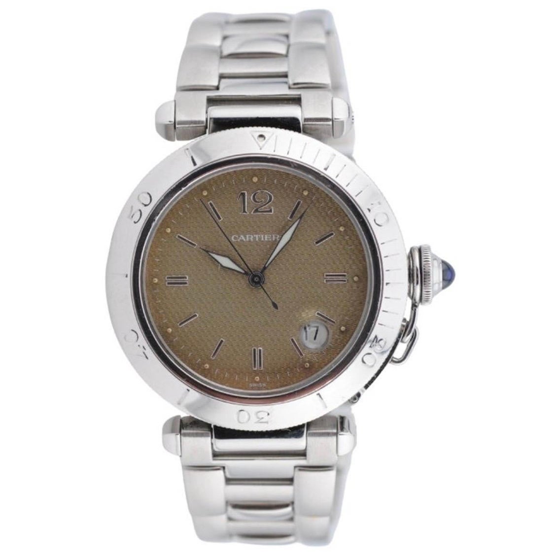 Cartier Pasha 38mm Ref. 1040 (1996) – Automatic, Full Set, Brown Dial, Las