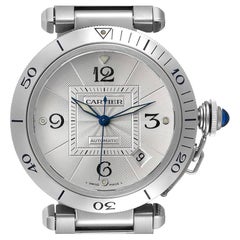 Cartier Pasha Silver Dial Steel Unisex Watch W31040H3