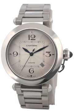 Cartier Pasha 41 Acero inoxidable Esfera plateada Juego completo 2021 Automático Ref: WSPA00