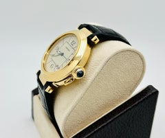 Cartier Pasha 820901 38mm 18K Yellow Gold Leather Strap