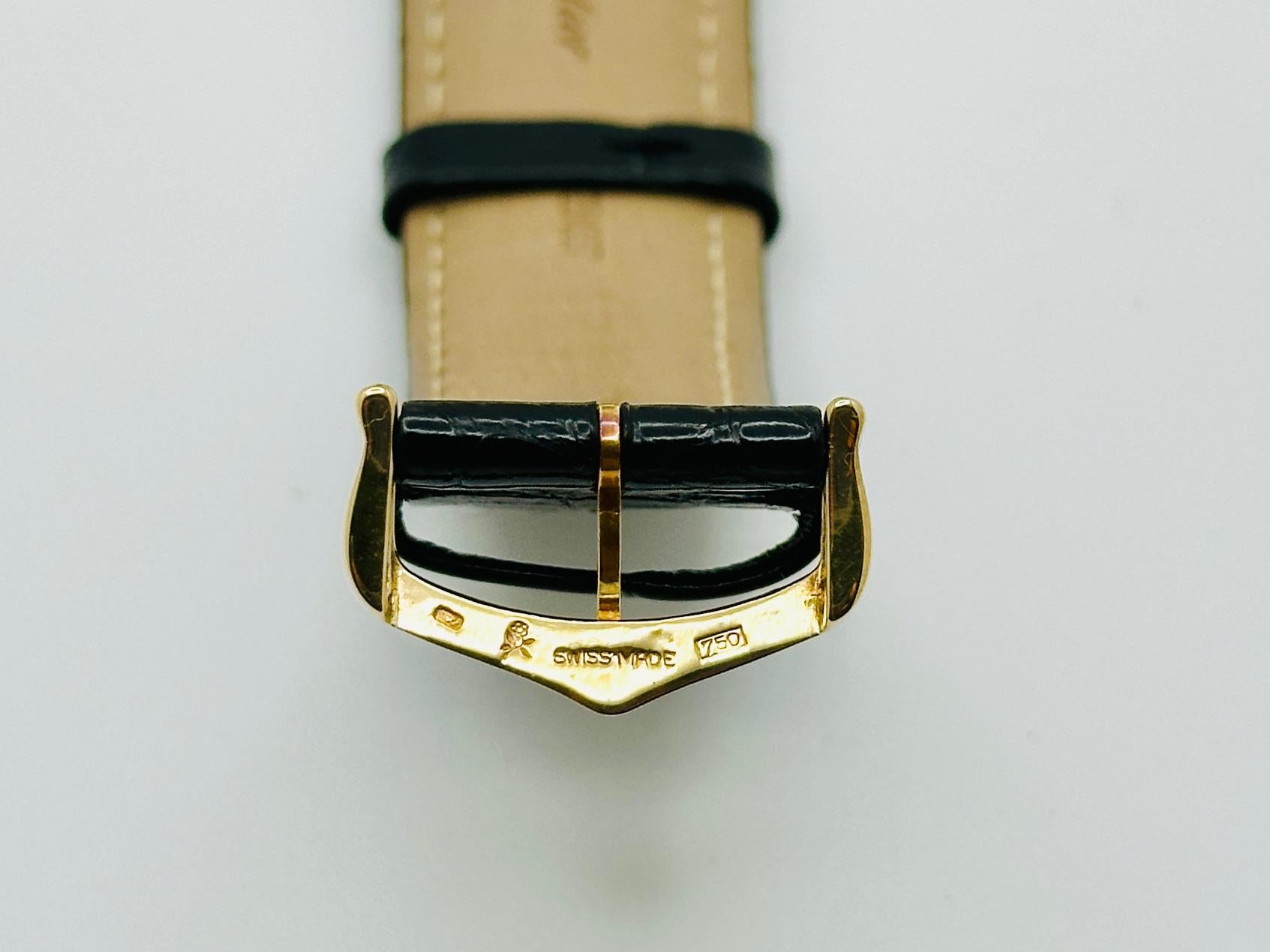 Cartier Pasha 820901 38 mm cinturino in pelle in oro giallo 18 carati in vendita 1
