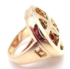 Cartier Pasha Amethyst Citrine Garnet Tourmaline Yellow Gold Ring