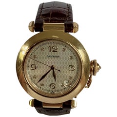 Cartier Pasha Automatic in Yellow Gold with Diamonds