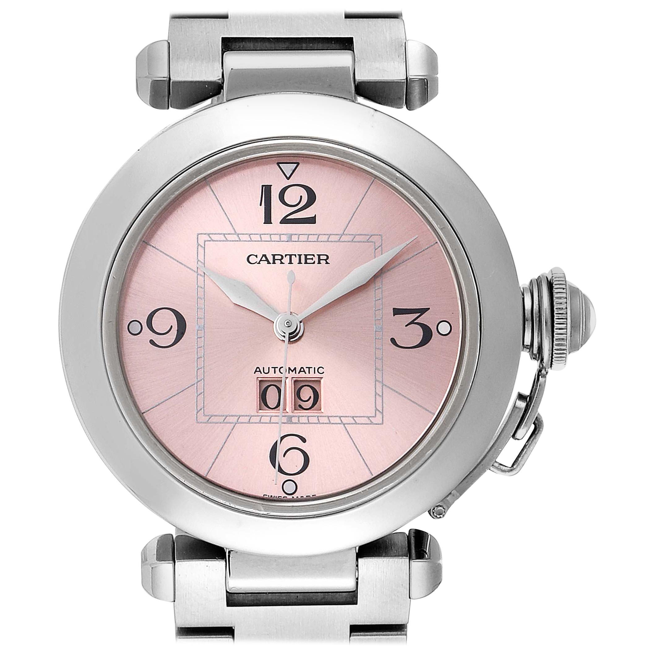 cartier pasha pink dial 