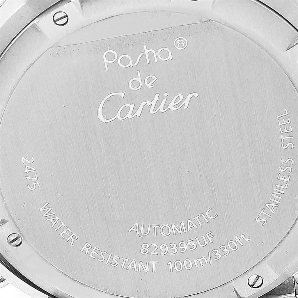 Cartier Pasha Big Date Pink Dial Medium Steel Ladies Watch W31058M7 2