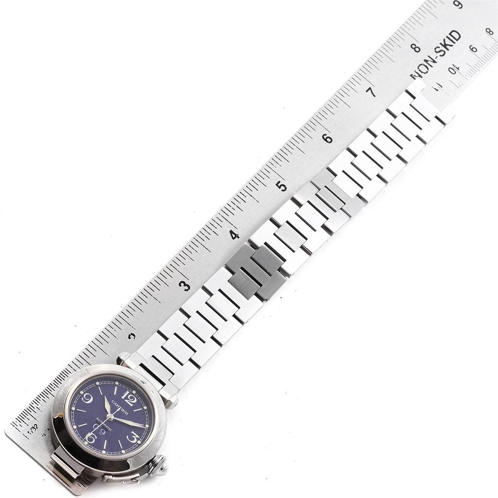 Cartier Pasha C 35 Blue Dial Automatic Steel Men's Watch W31047M7 7