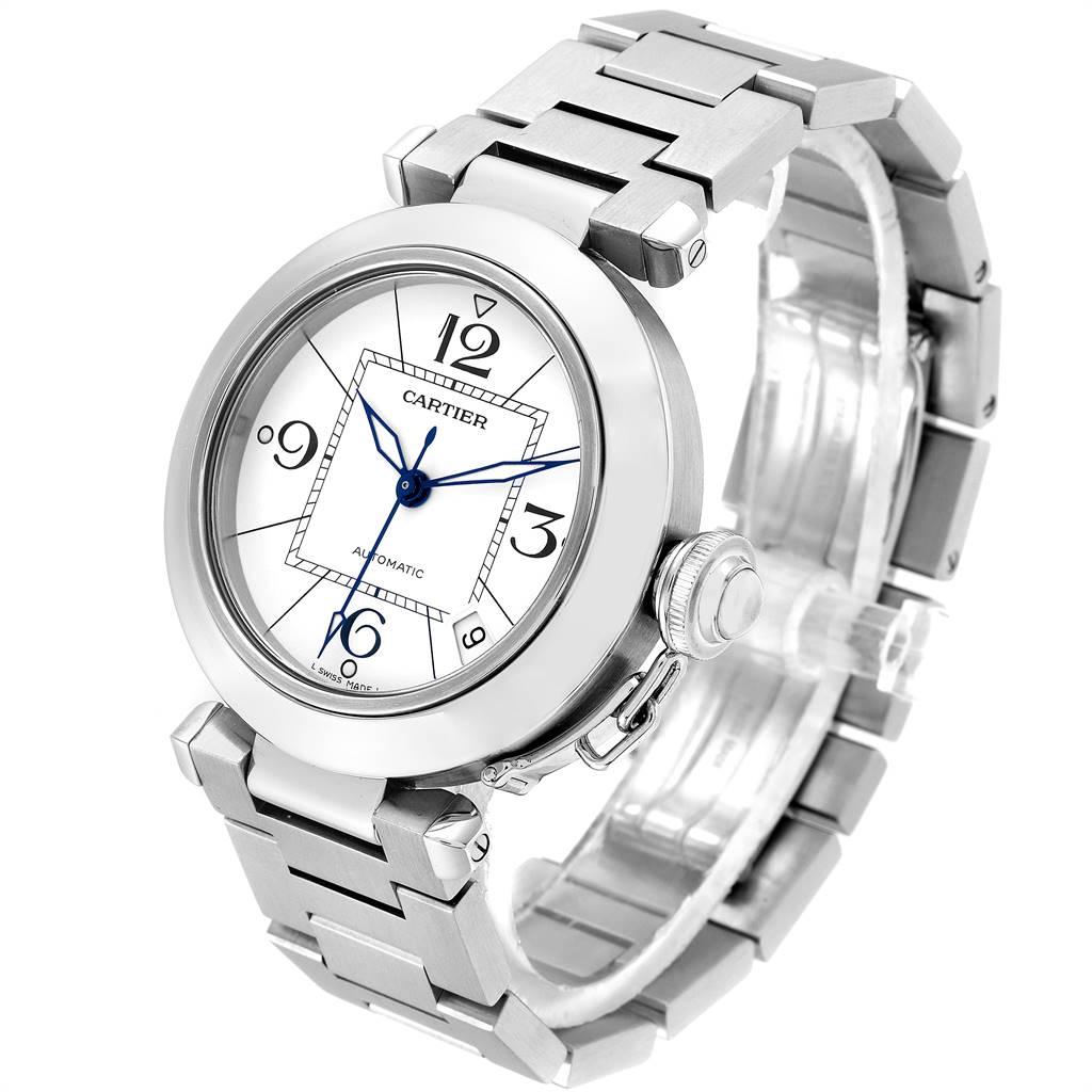 Cartier Pasha C 35 White Dial Stainless Steel Unisex Watch W31074M7 1