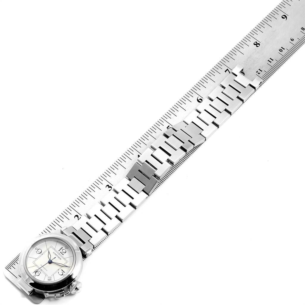 Cartier Pasha C 35 White Dial Stainless Steel Unisex Watch W31074M7 5