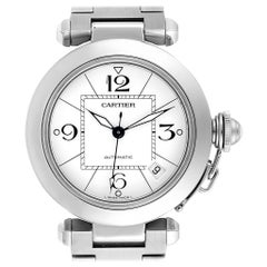 Cartier Pasha C 35 White Dial Stainless Steel Unisex Watch W31074M7