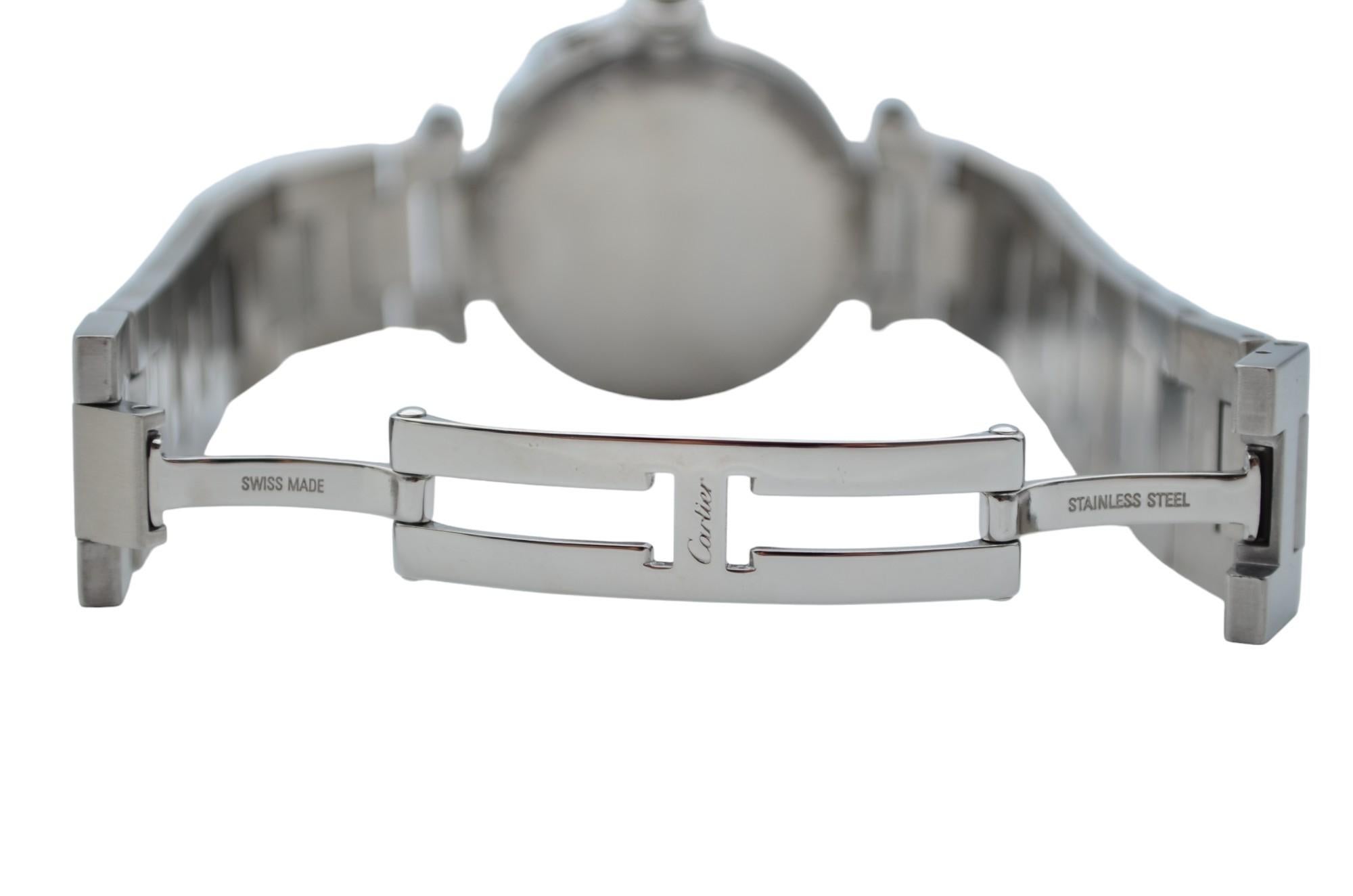 Cartier Pasha C Big Date White Dial Stainless Steel Automatic Ref: 2475 4