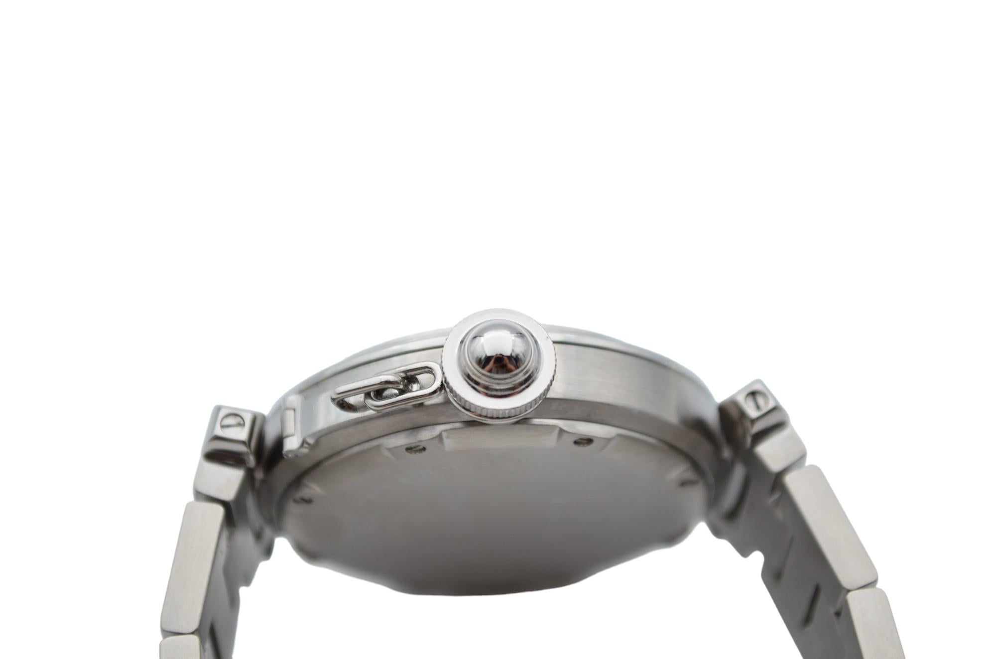 Cartier Pasha C Big Date White Dial Stainless Steel Automatic Ref: 2475 6