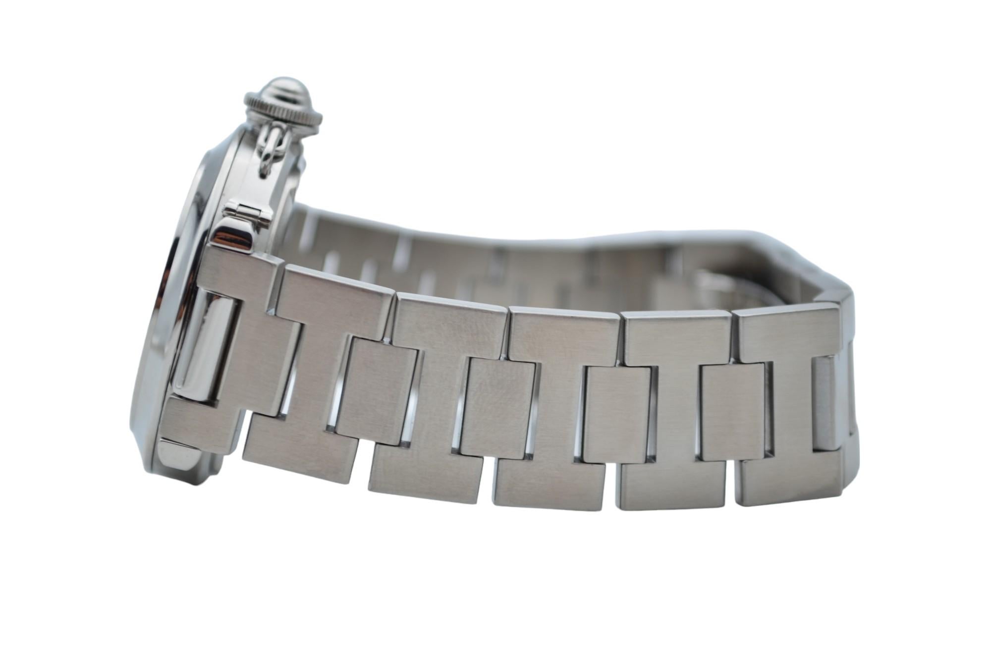Women's Cartier Pasha C Big Date White Dial Stainless Steel Automatic Ref: 2475