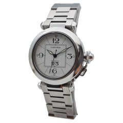 Cartier Pasha C Big Date White Dial Stainless Steel Automatic Ref: 2475