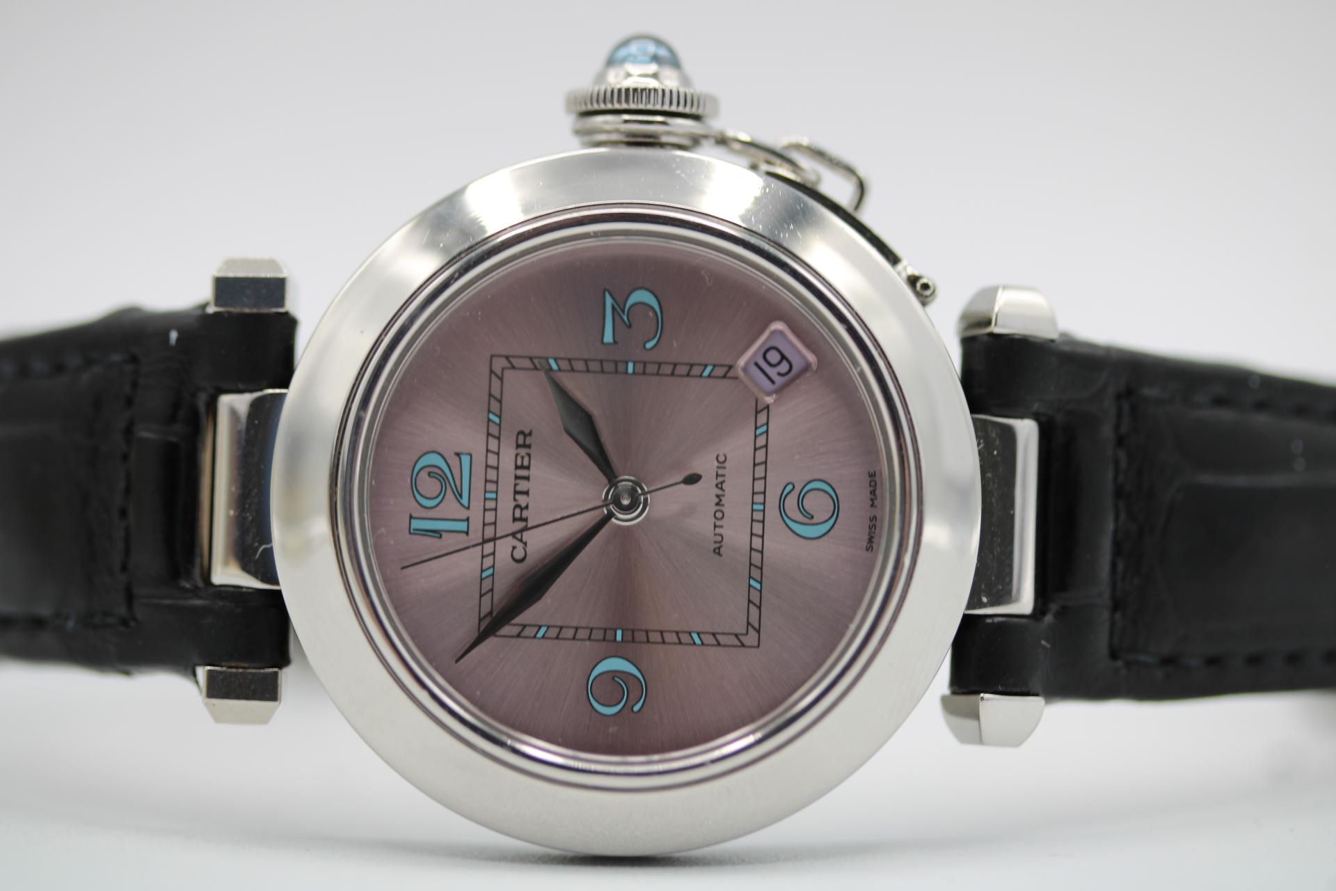 Cartier Pasha C Date W3108199 – Limited Edition with Pink Blue Dial  Automatic 6