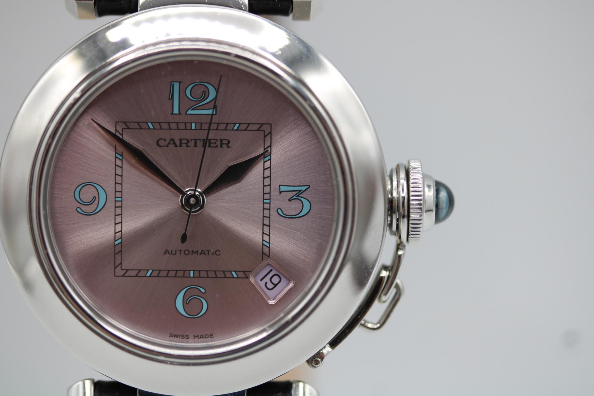 Cartier Pasha C Date W3108199 – Limited Edition with Pink Blue Dial  Automatic 4