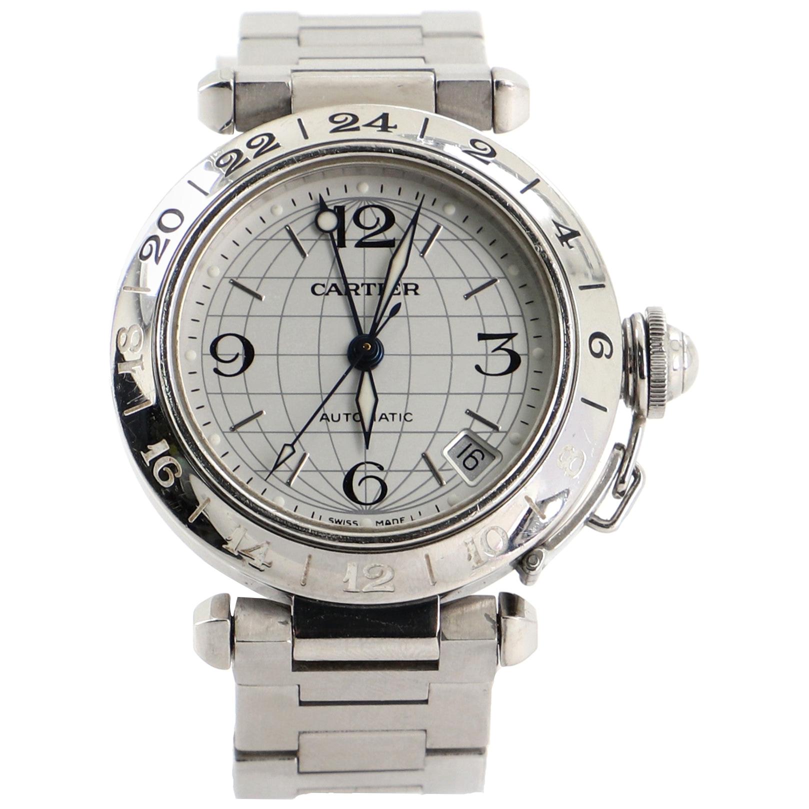 Cartier Pasha Gmt - 2 For Sale on 1stDibs