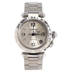 Cartier Pasha C GMT Automatic Watch Stainless Steel