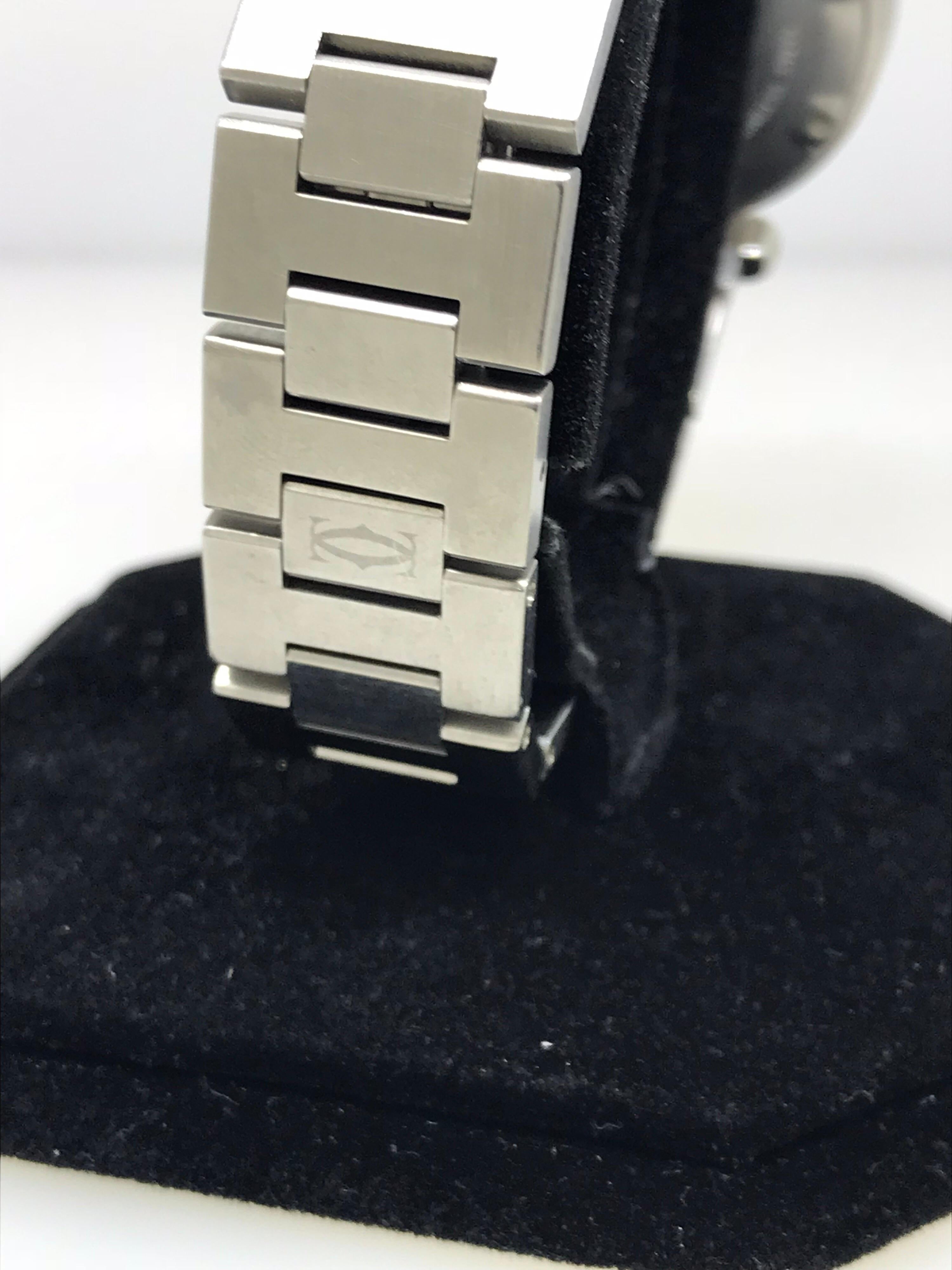 Cartier Pasha C Medium Black Dial Automatic Men's Watch W31053M7 For Sale 2