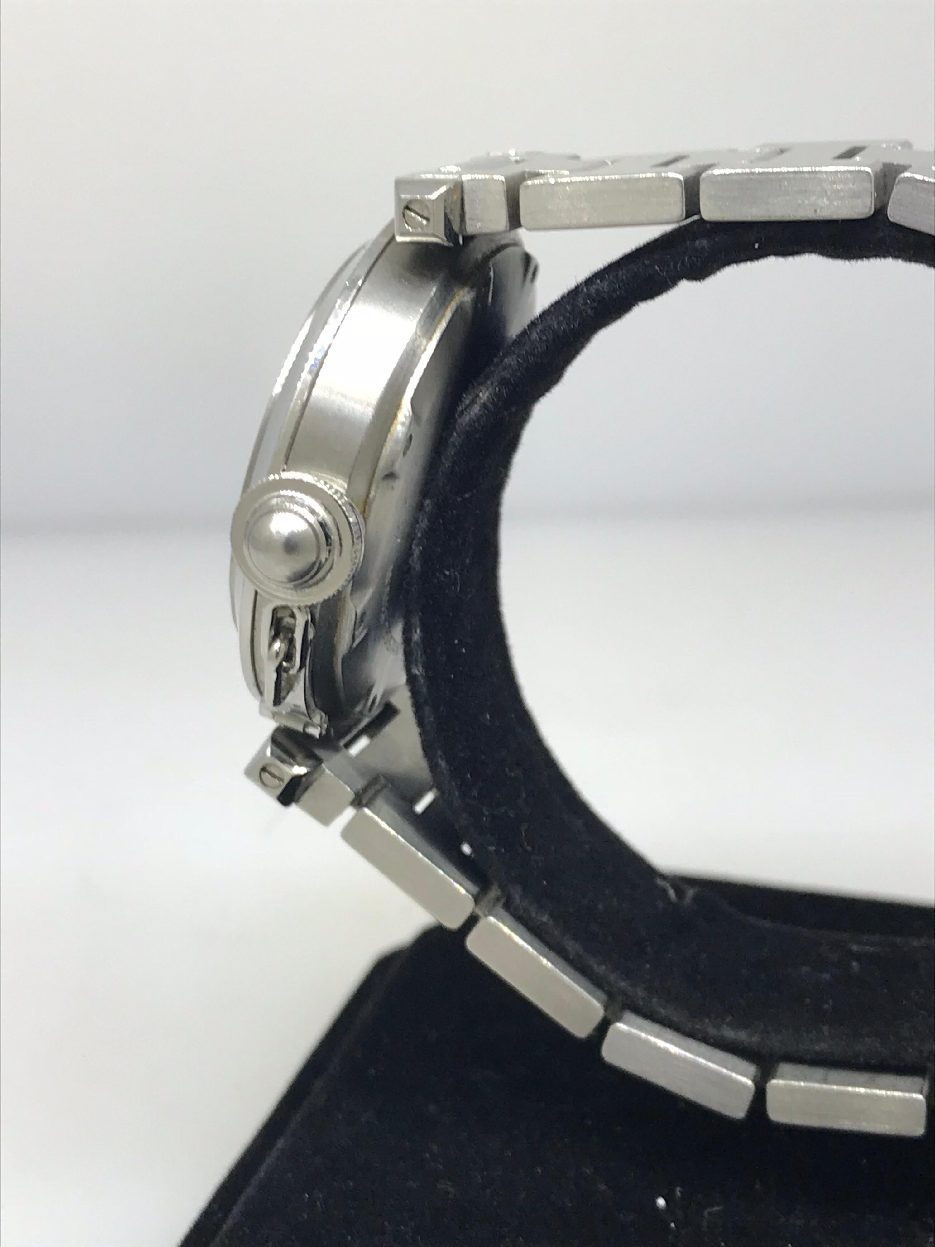 Cartier Pasha C Medium Black Dial Automatic Men's Watch W31053M7 For Sale 4