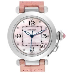 Cartier Pasha C Medium Pink Mother of Pearl Limited Edition Watch 2324