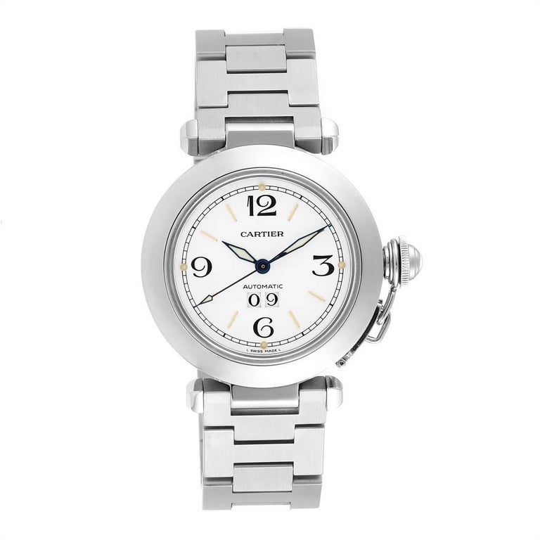 Cartier Pasha C Midsize Big Date Automatic Steel Unisex Watch W31044M7 ...